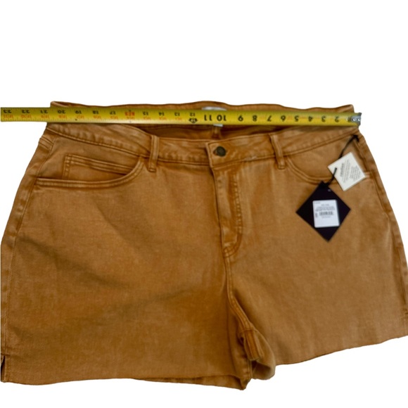 Ava & Viv Cut Off Jean Shorts Women's  Mid Rise Denim Brown Rust Size 20W - Picture 10 of 15